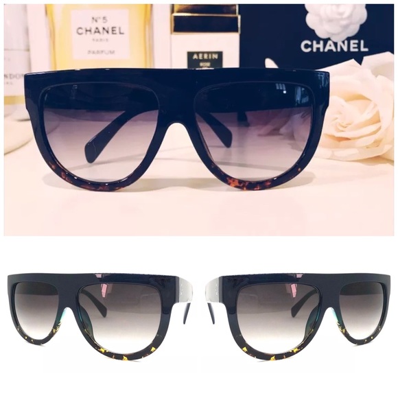 flat top ombre sunglasses